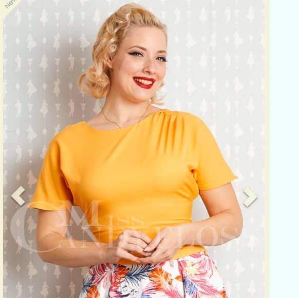 Miss Candyfloss Sun Top Yellow